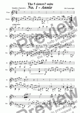 page one of Annie - The 5 Sisters? Suite