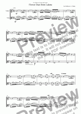 page one of Flower Duet