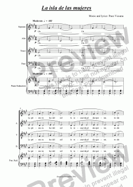 page one of 126-La Isla de las Mujeres (choir)