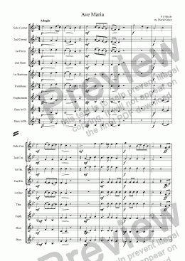 page one of Ave Maria [Haydn]