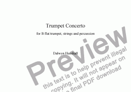 page one of Trumpet Concerto I [+mp3]