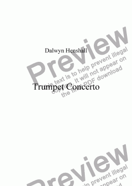 page one of Trumpet Concerto I [tpt, pno]