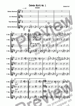 page one of Carmen Suite No. 1