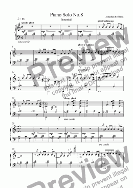 page one of Piano Solo No.8