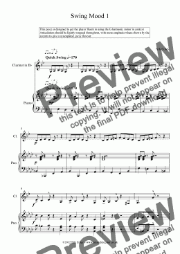 page one of Swing Mood 1