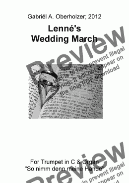 page one of Lenné's Wedding March
