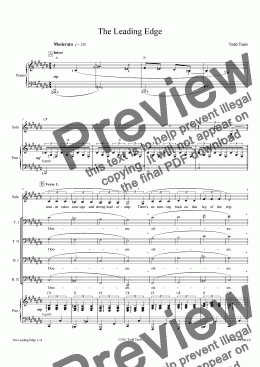 page one of Leading Edge, The [piano-vocal solo-TTBB]