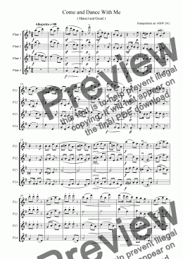 page one of Christmas Flutes: Brother,Come and Dance With Me