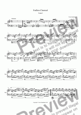 page one of Sonata I