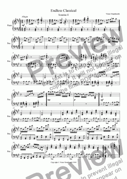 page one of Sonatina II