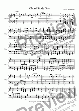 page one of Chord Study One