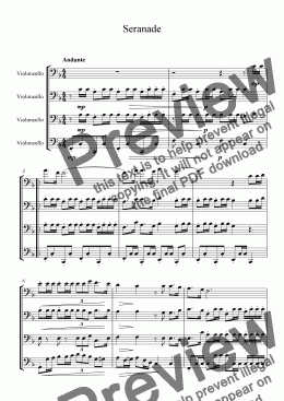 page one of Seranade