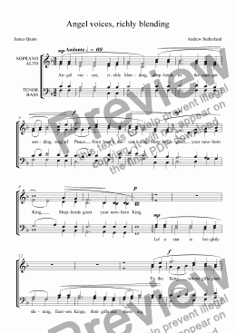 page one of Angel voices, richly blending