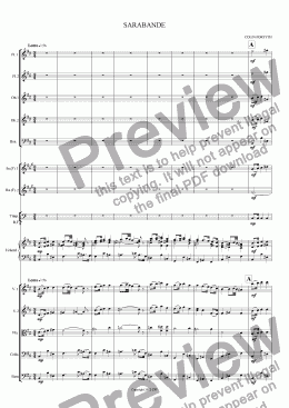 page one of A GEORGIAN SUITE #4 Sarabande