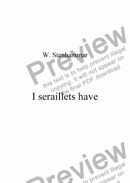 page one of I seraillets have - G-major