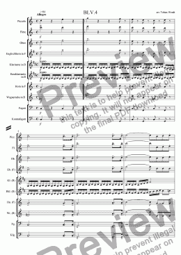 page one of Beethoven 5th Symphony-4