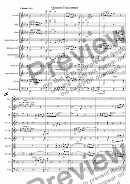 page one of Triplefuge in Eb for doublequintet BWV552