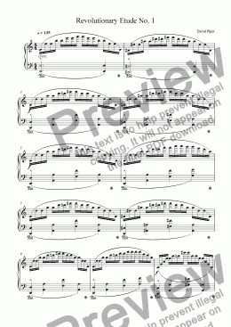 page one of Revolutionary Etude No. 1