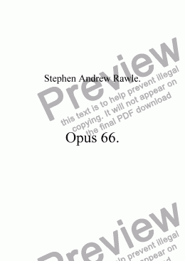 page one of Opus 66, for piano.