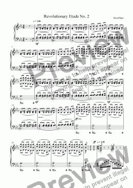 page one of Revolutionary Etude No. 2