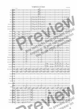 page one of Symphonie en ré mineur