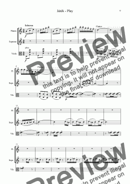 page one of Vocalise - Play for flute, vocal and viola