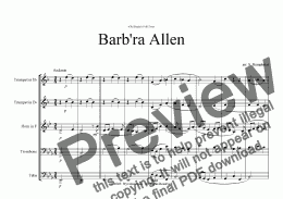 page one of Barb’ra Allen