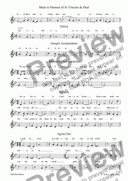 page one of Bagslate Mass Congregation version