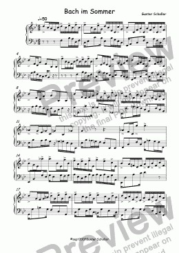 page one of Bach im Sommer