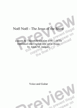 page one of Noël Noël - The Jesus of the Snow