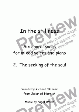 page one of In the stillness: 2. The seeking of the soul