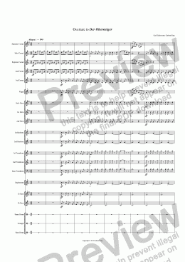 page one of Overture to Der Obersteiger