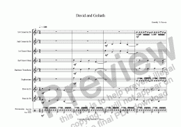 page one of David and Goliath (Brass Band)