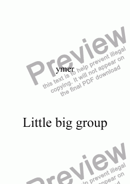 page one of Little big group
