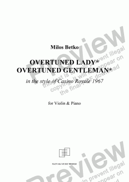 page one of Overtuned Lady* / Overtuned Gentleman*