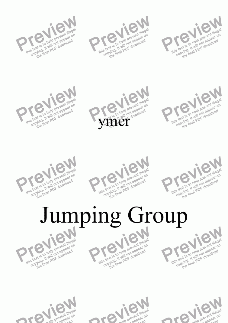 page one of Jumping Group