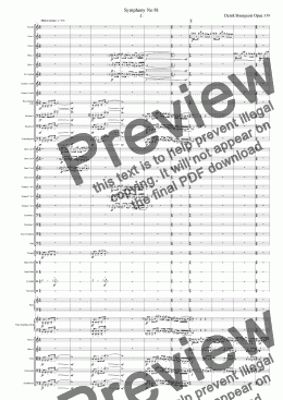 page one of Symphony No 81 1st movt