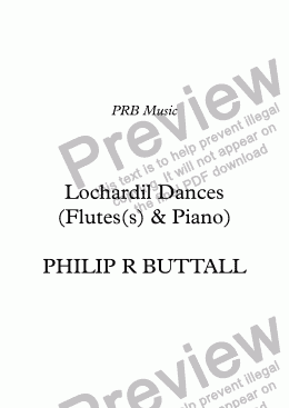 page one of Lochardil Dances (Solo / Duet & Piano) [Flute Version]