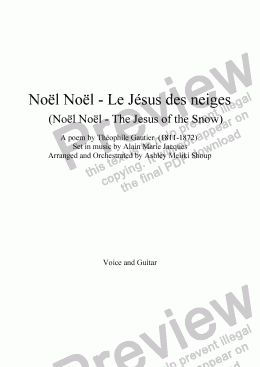 page one of Noël Noël - Le Jésus des neiges (A. Jacques / Th. Gautier)