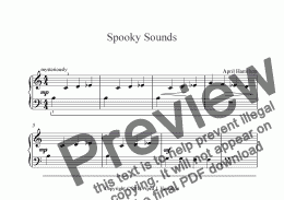 page one of Spooky Sounds
