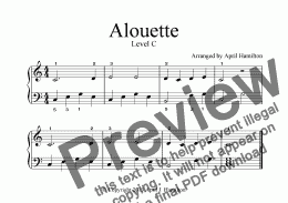 page one of Alouette