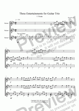 page one of Fiesta (Trio)