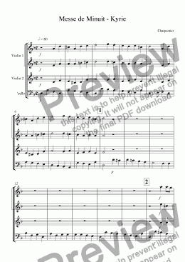 page one of Messe de Minuit - Kyrie