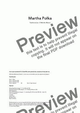 page one of Martha Polka