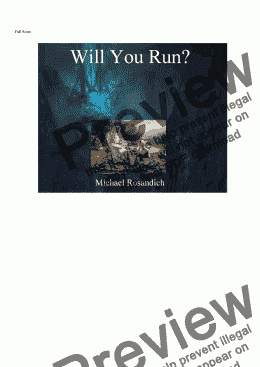 page one of Will You Run?