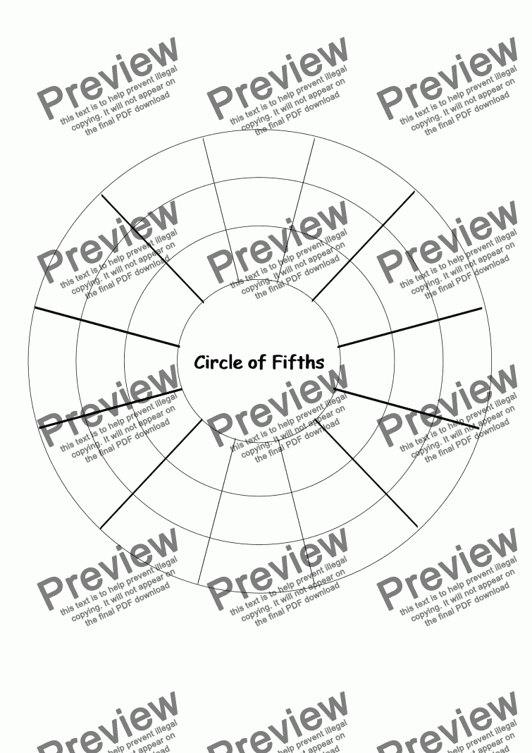 Circle Of Fifths Chart Pdf