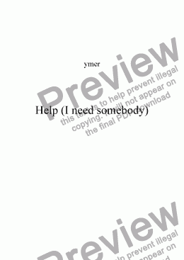 page one of Help (I need somebody)