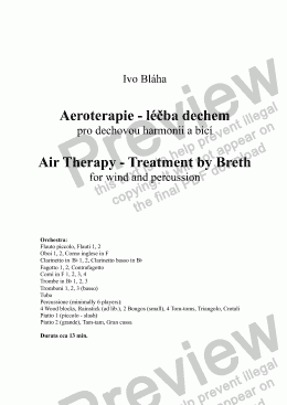 page one of AIR THERAPY-Treatment by Breth for wind and percussion
