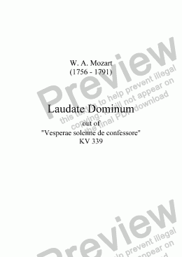 page one of Laudate Dominum