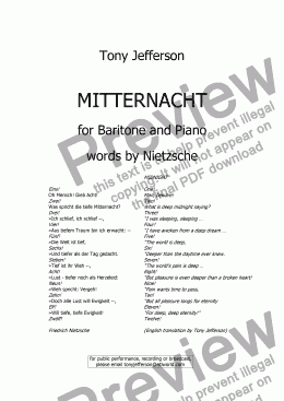 page one of Mitternacht